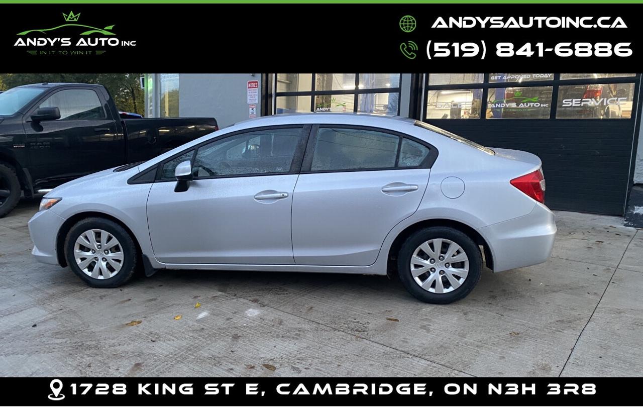 2012 Honda Civic LX ! MANUAL ! A/C ! CERTIFIED Photo