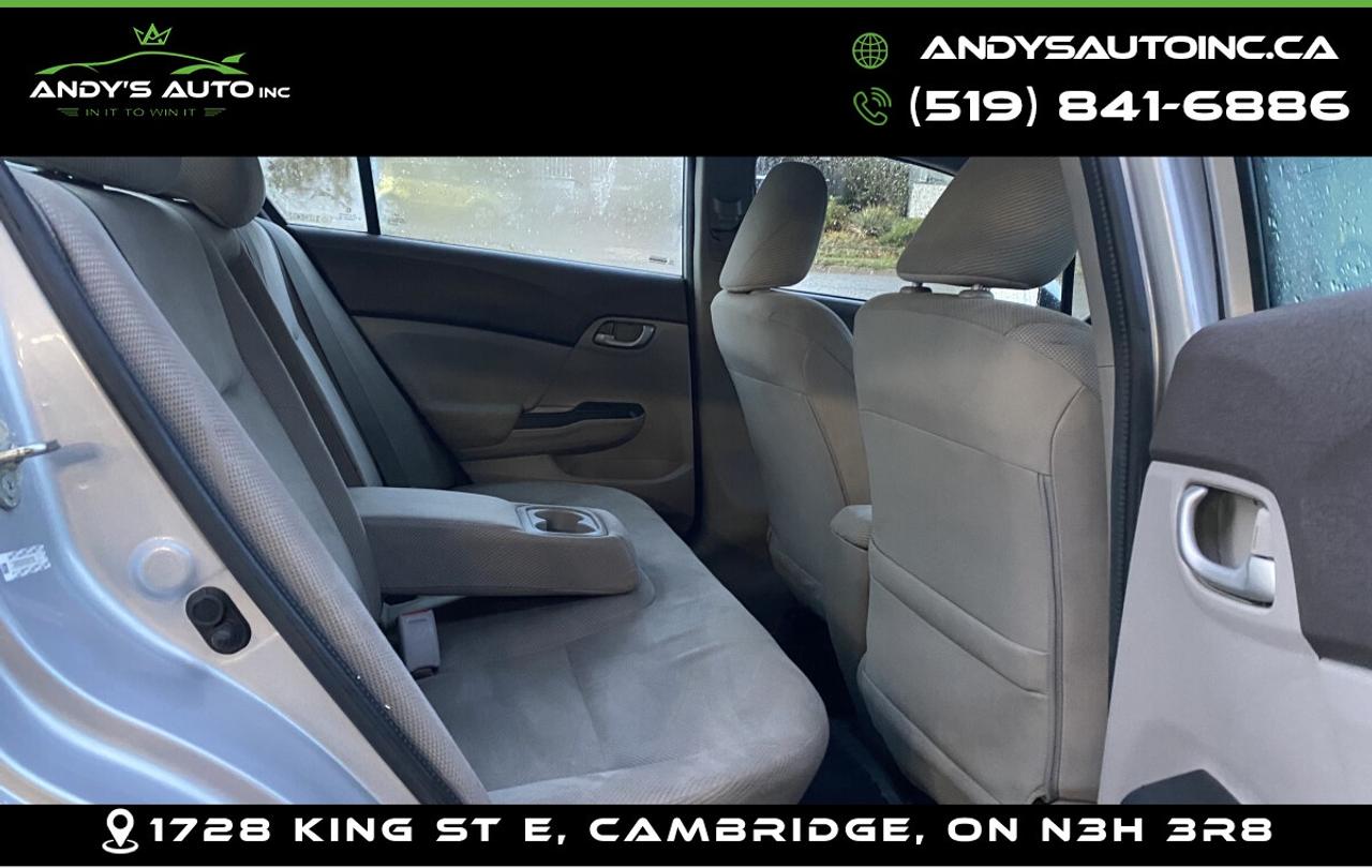 2012 Honda Civic LX ! MANUAL ! A/C ! CERTIFIED Photo