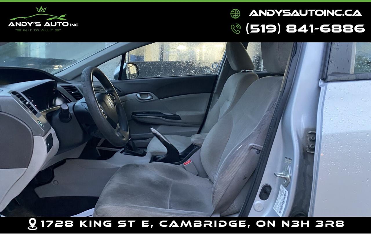 2012 Honda Civic LX ! MANUAL ! A/C ! CERTIFIED Photo