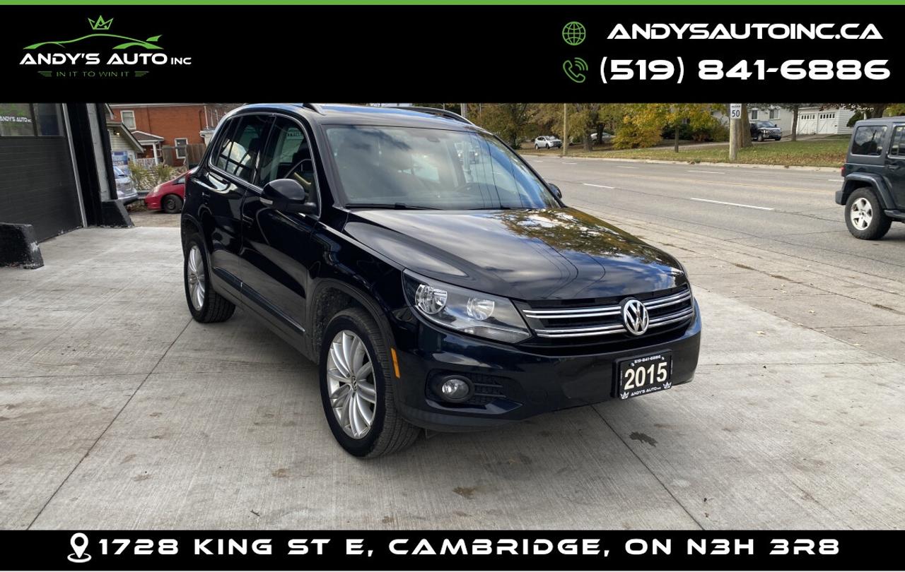 2015 Volkswagen Tiguan HIGHLINE ! ONE OWNER ! LEATHER ! SUNROOF ! AWD Photo0