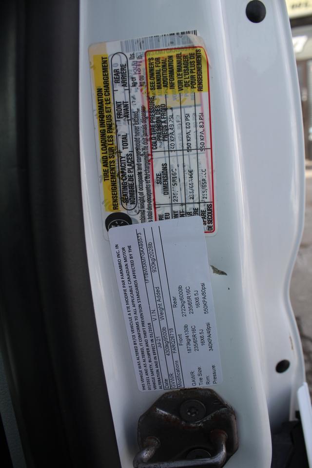 2016 Ford Transit T-350 Van High Roof 148"EL Tire Service shop Photo