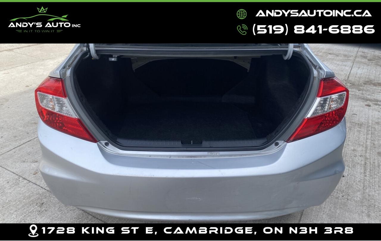2012 Honda Civic LX ! AUTO ! NO ACCIDENTS Photo