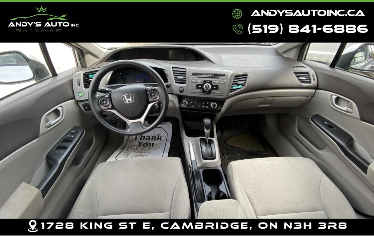 2012 Honda Civic LX ! AUTO ! NO ACCIDENTS Photo