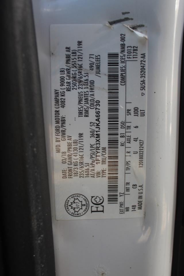 2018 Ford Transit 250 Van High Roof 148" EL Divider Photo