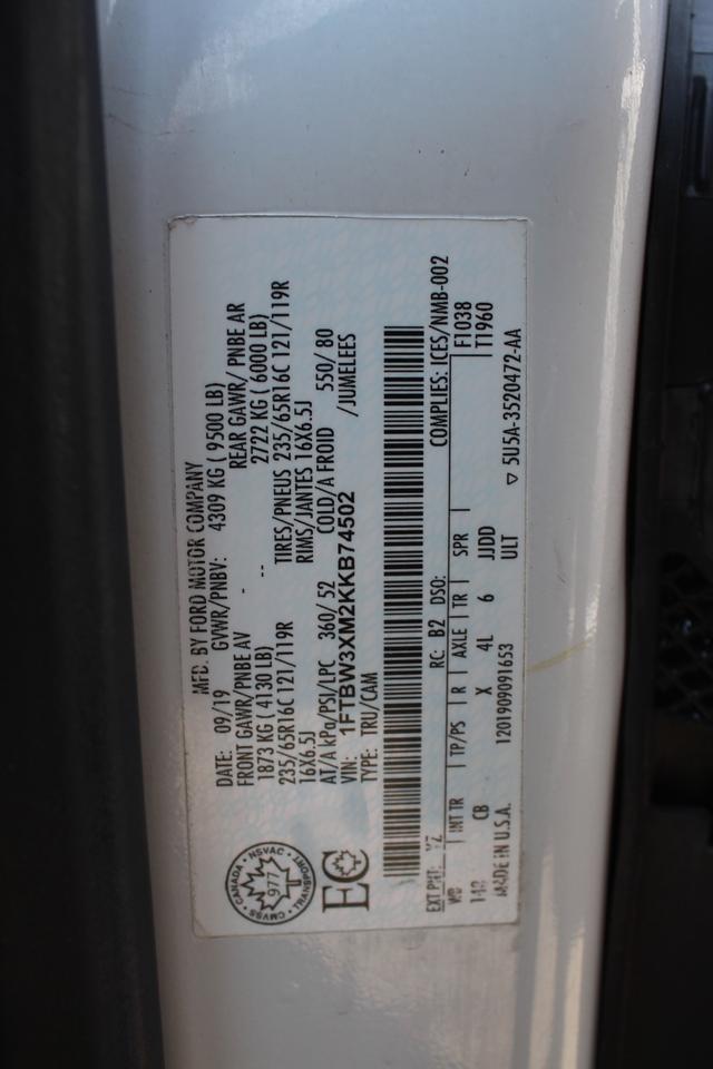 2019 Ford Transit 350 Van High Roof 148" EL Divider Photo