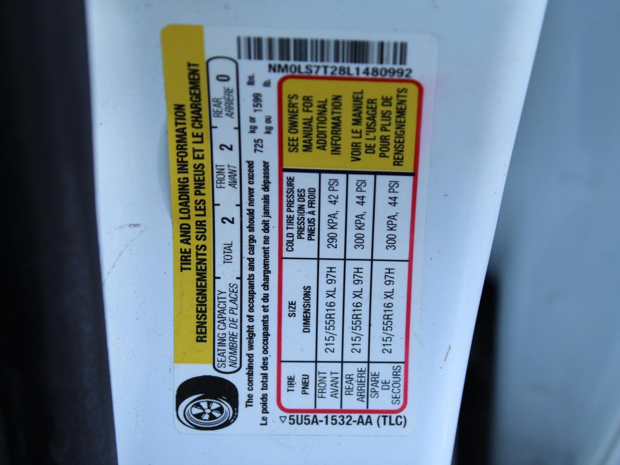 2020 Ford Transit Connect XLT B. Cam Divider Shelving Photo