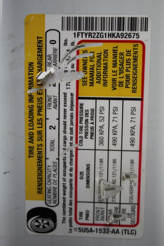 2017 Ford Transit T250 LR 3.5L, 148", Divider, Back Up Photo