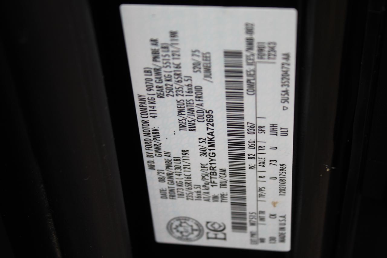 2021 Ford Transit T 250 Low Roof 130" Ladder Rack Divider shelving Photo