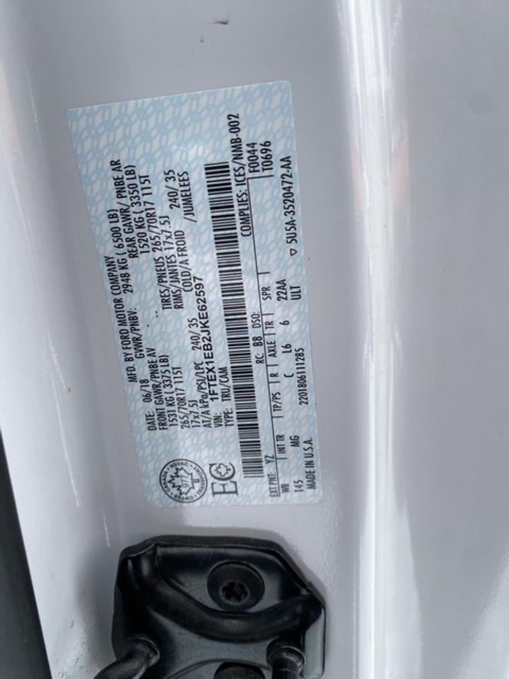 2018 Ford F-150 XLT EXTENDED CAB STD 4WD SUPERCAB 6.5' Photo