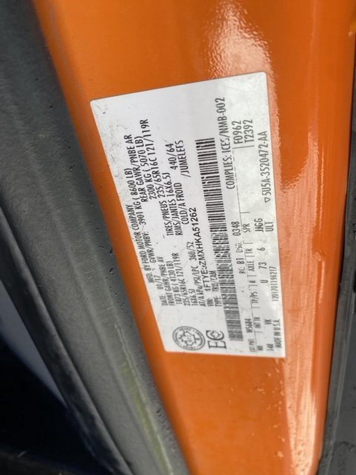 2017 Ford Transit VAN T-150 148" LOW RF 86 Photo