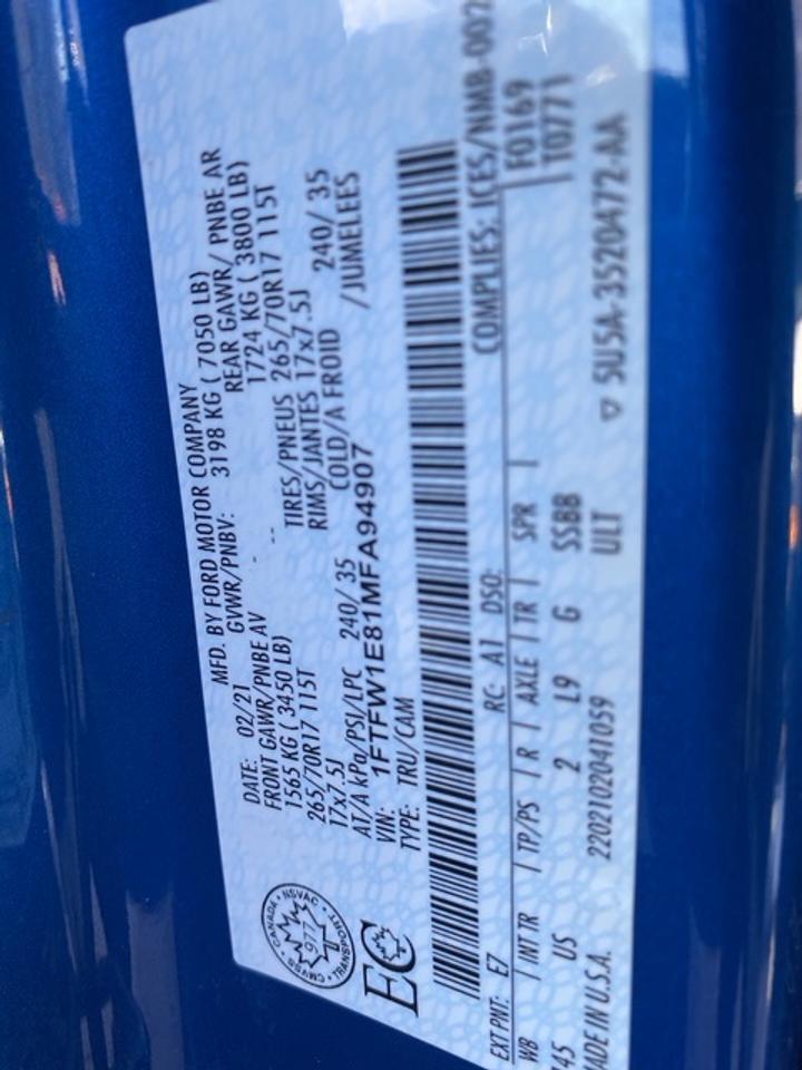 2021 Ford F-150 XLT CREW CAB SHORT B 4WD SUPERCREW Photo