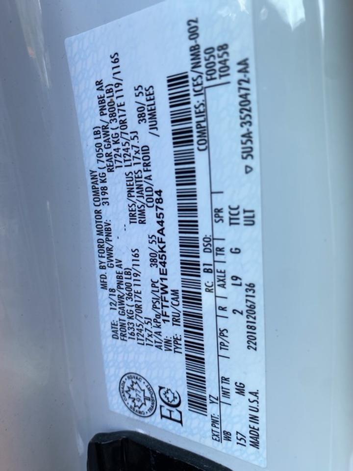 2019 Ford F-150 XLT CREW CAB STD BED 4WD SUPERCREW Photo