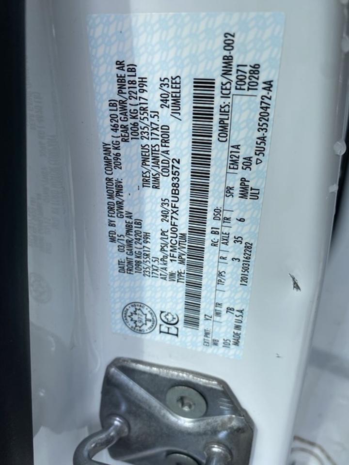 2015 Ford Escape S FWD 4dr Photo