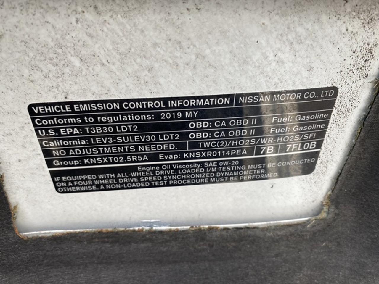 2019 Nissan Rogue Sv FWD Photo