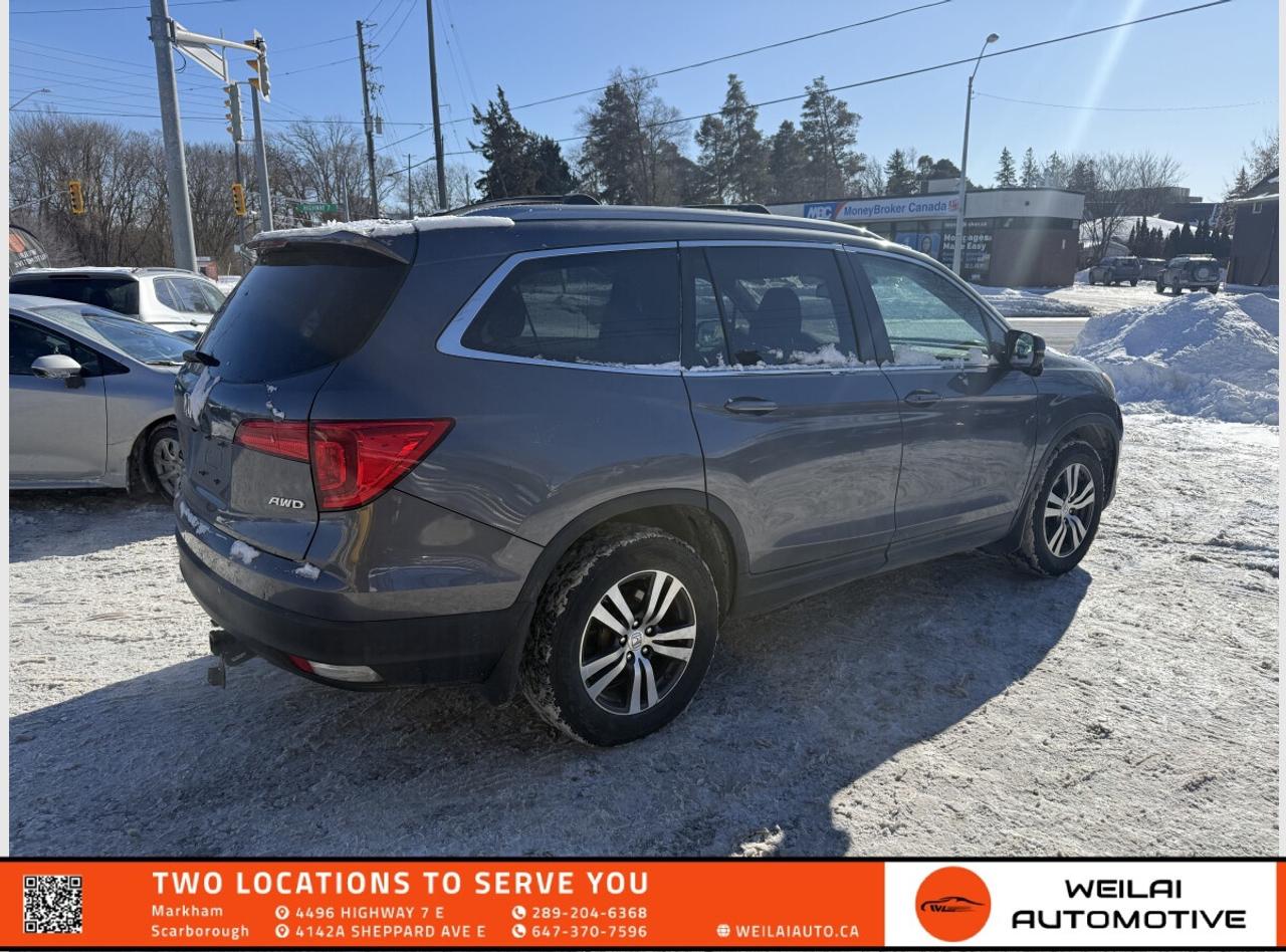 2016 Honda Pilot EX-L/8 Seats/No Accident/AWD/Low Mileage! Photo