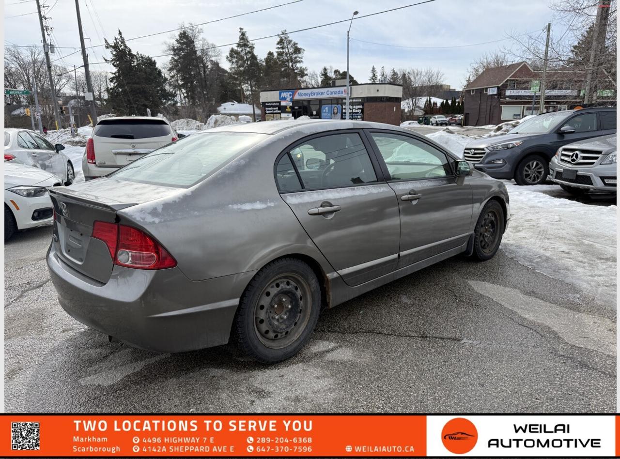 2008 Honda Civic LX/No Accident/Low Kms/2 Set Tires Photo