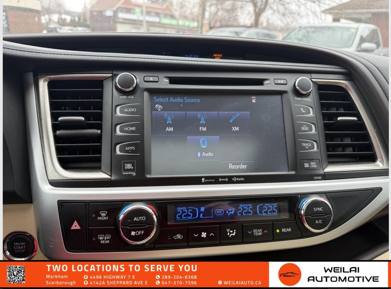 2016 Toyota Highlander Limited/AWD/No Accident/Low KMs Photo