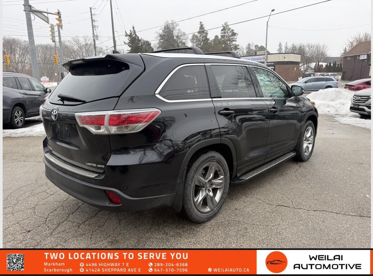 2016 Toyota Highlander Limited/AWD/No Accident/Low KMs Photo
