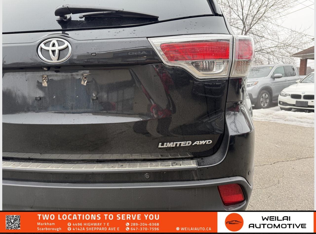 2016 Toyota Highlander Limited/AWD/No Accident/Low KMs Photo