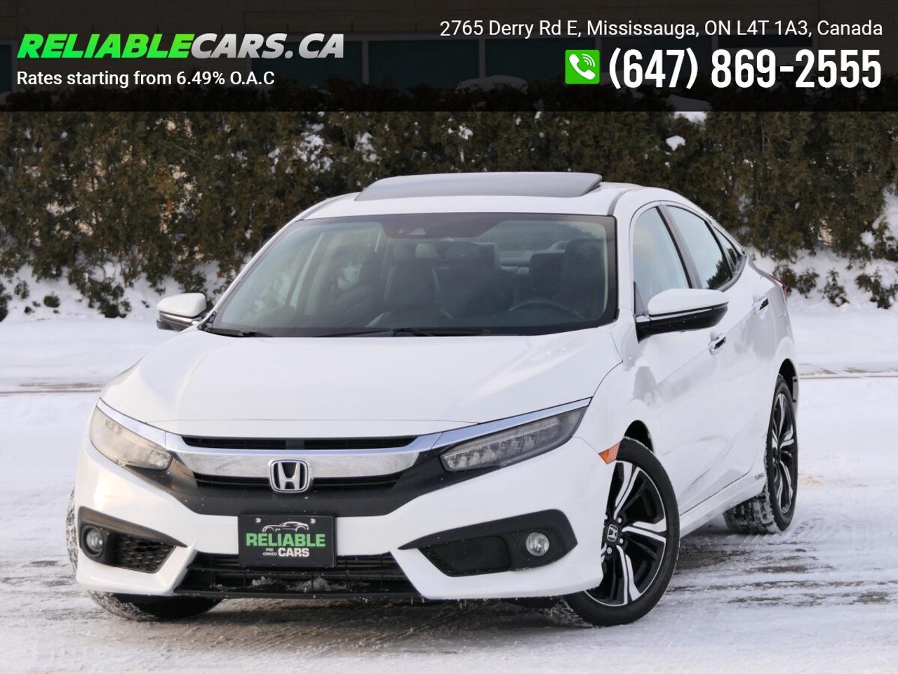 2017 Honda Civic TOURING | No-Accident | Safety Included | Leather Photo