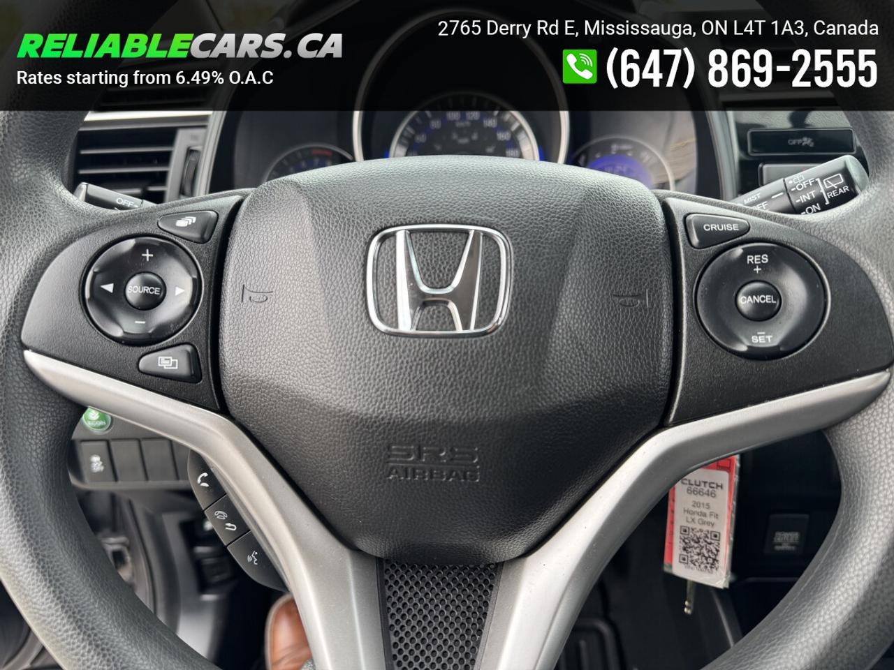 2015 Honda Fit LX | No-Accident | Safety Included | Back-Cam Photo