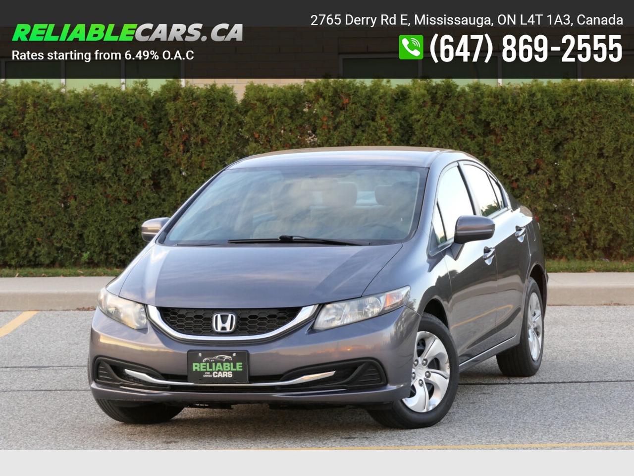 2015 Honda Civic LX | No-Accident | Safety Included | Back-Cam Photo0