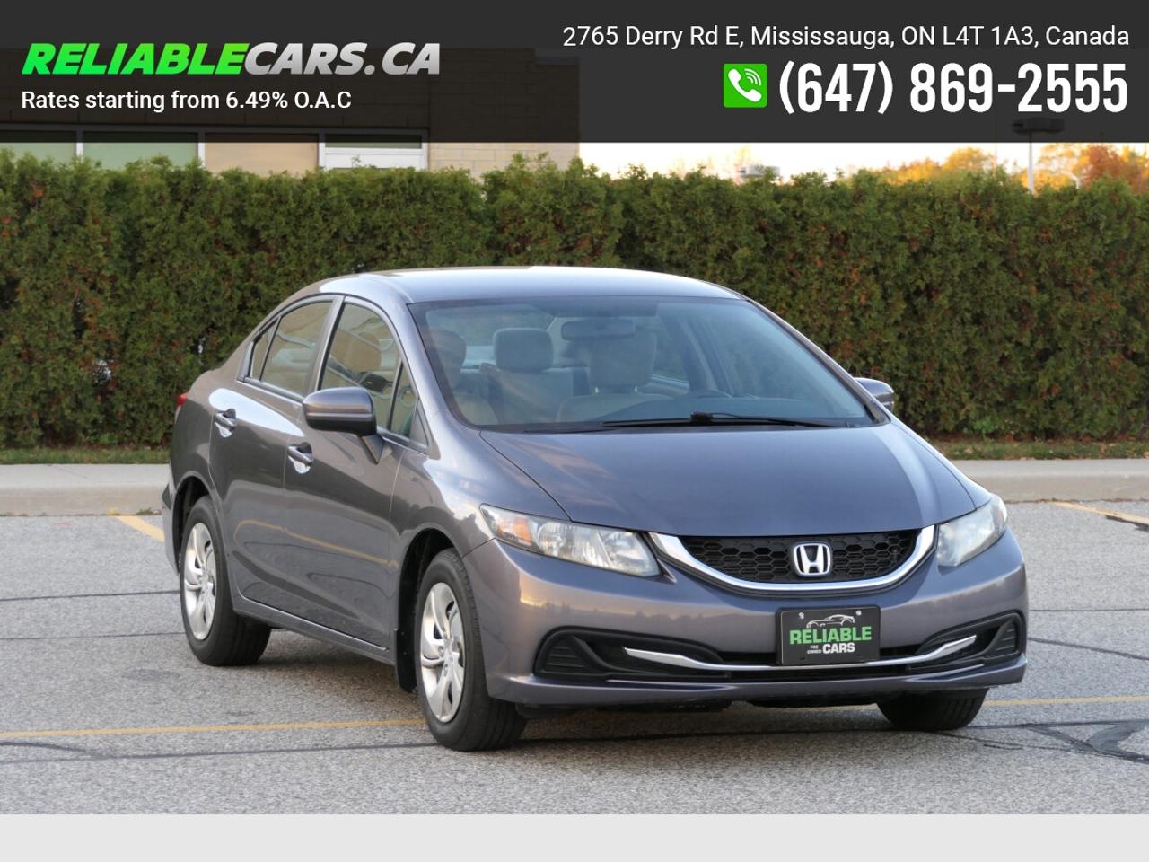 2015 Honda Civic LX | No-Accident | Safety Included | Back-Cam Photo