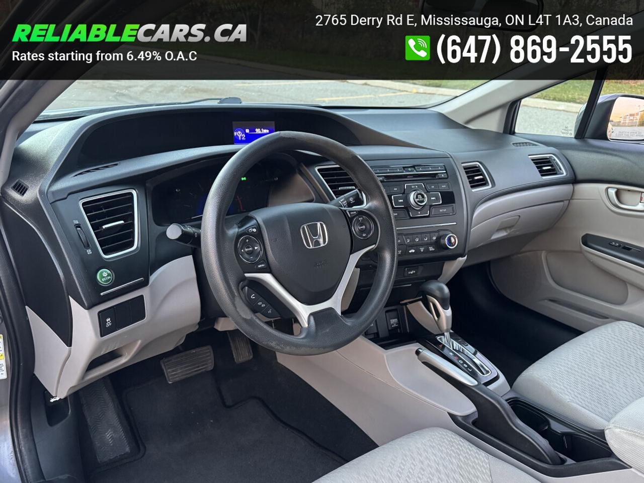 2015 Honda Civic LX | No-Accident | Safety Included | Back-Cam Photo