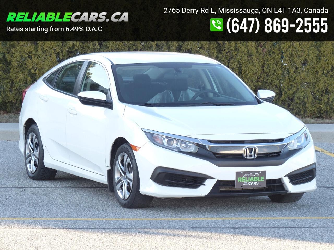 2016 Honda Civic LX | No-Accident | CarPlay | HeatedSeats Photo