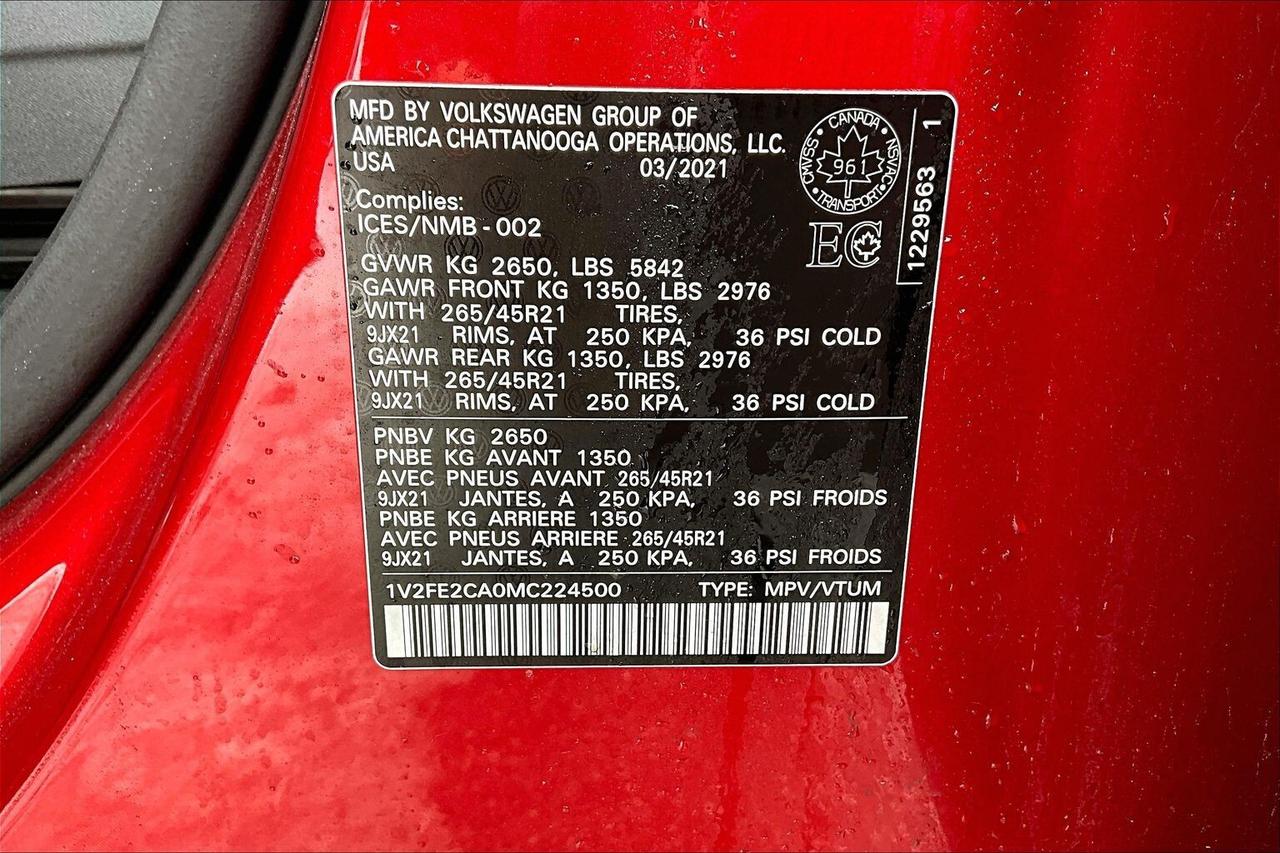 2021 Volkswagen Atlas Cross Sport EXECLINE 4MOTION   FULLY LOADED!   HEAT/COOL SEATS Photo