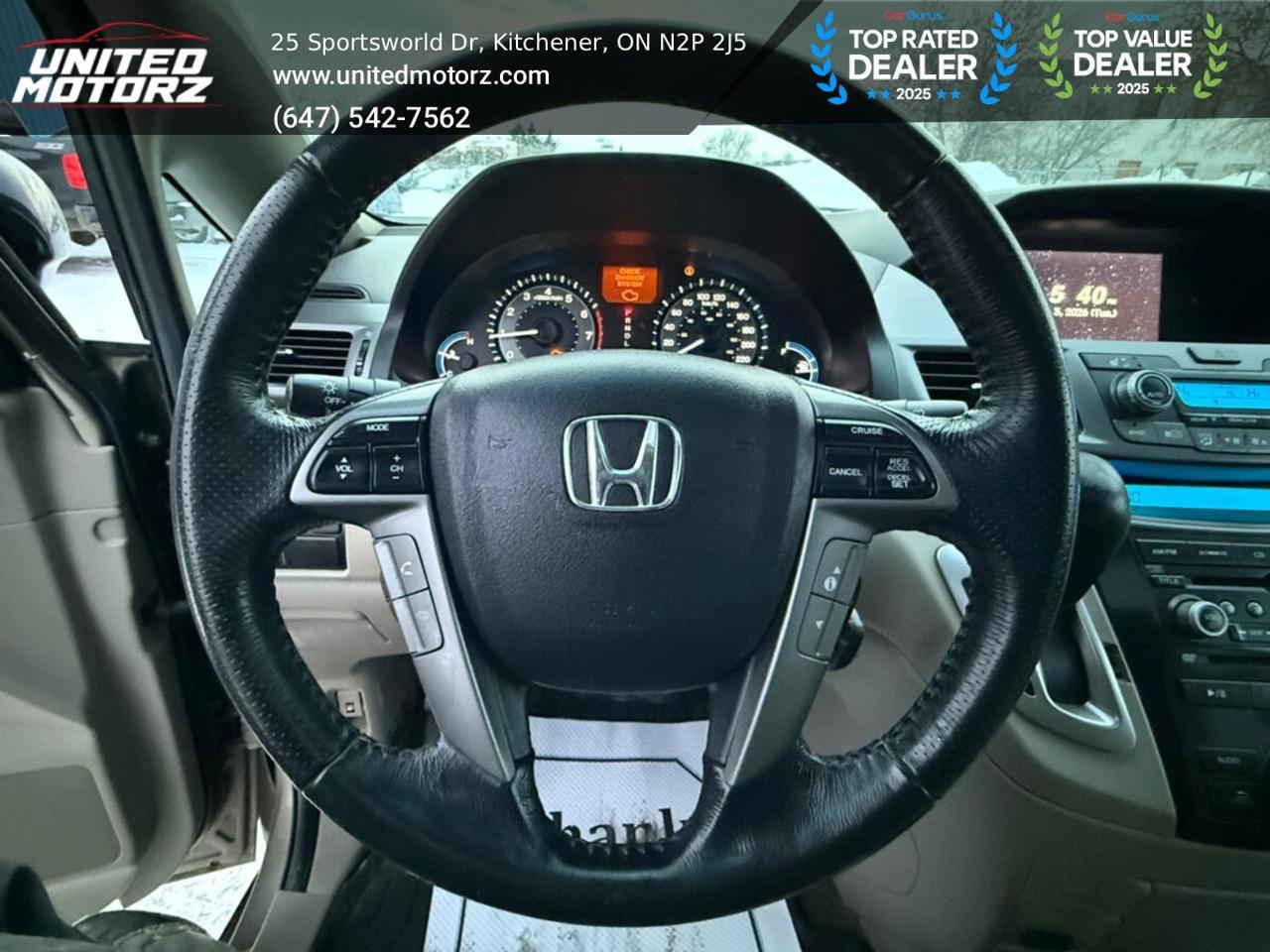 2012 Honda Odyssey Touring~V6~Beige Leather Seats~ Photo