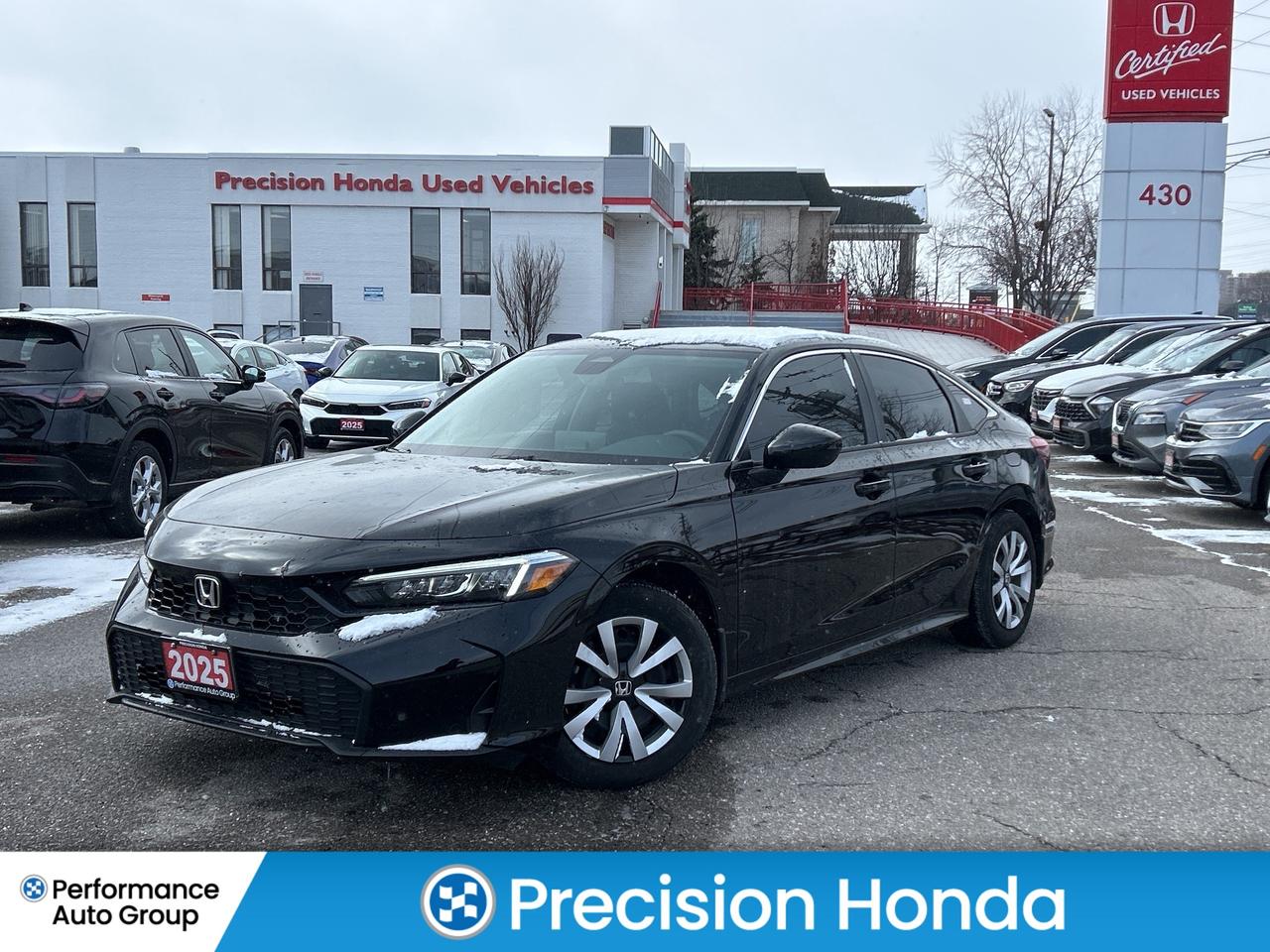 2025 Honda Civic Sedan LX CarPlay Bluetooth Rear Camera Low Kms Photo0