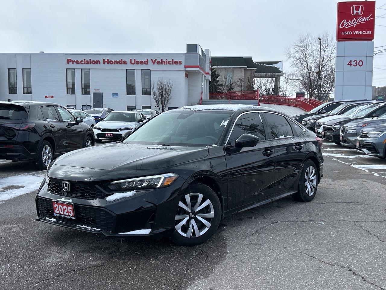 2025 Honda Civic Sedan LX CarPlay Bluetooth Rear Camera Low Kms Photo