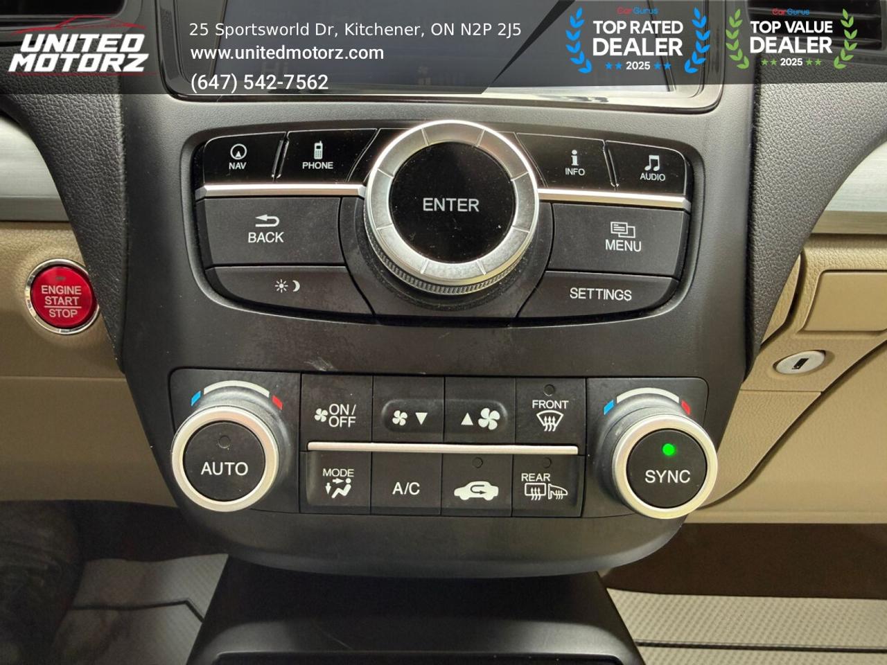 2016 Acura RDX Elite Pkg.~SAFETY CERTIFIED~Cream Leather Seats~ Photo