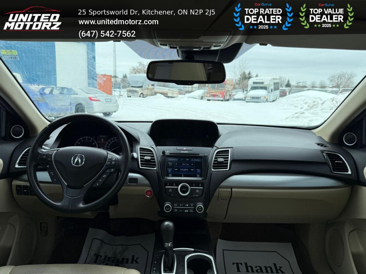 2016 Acura RDX Elite Pkg.~SAFETY CERTIFIED~Cream Leather Seats~ Photo