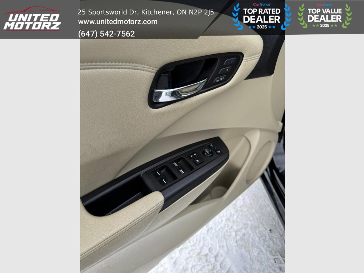 2016 Acura RDX Elite Pkg.~SAFETY CERTIFIED~Cream Leather Seats~ Photo