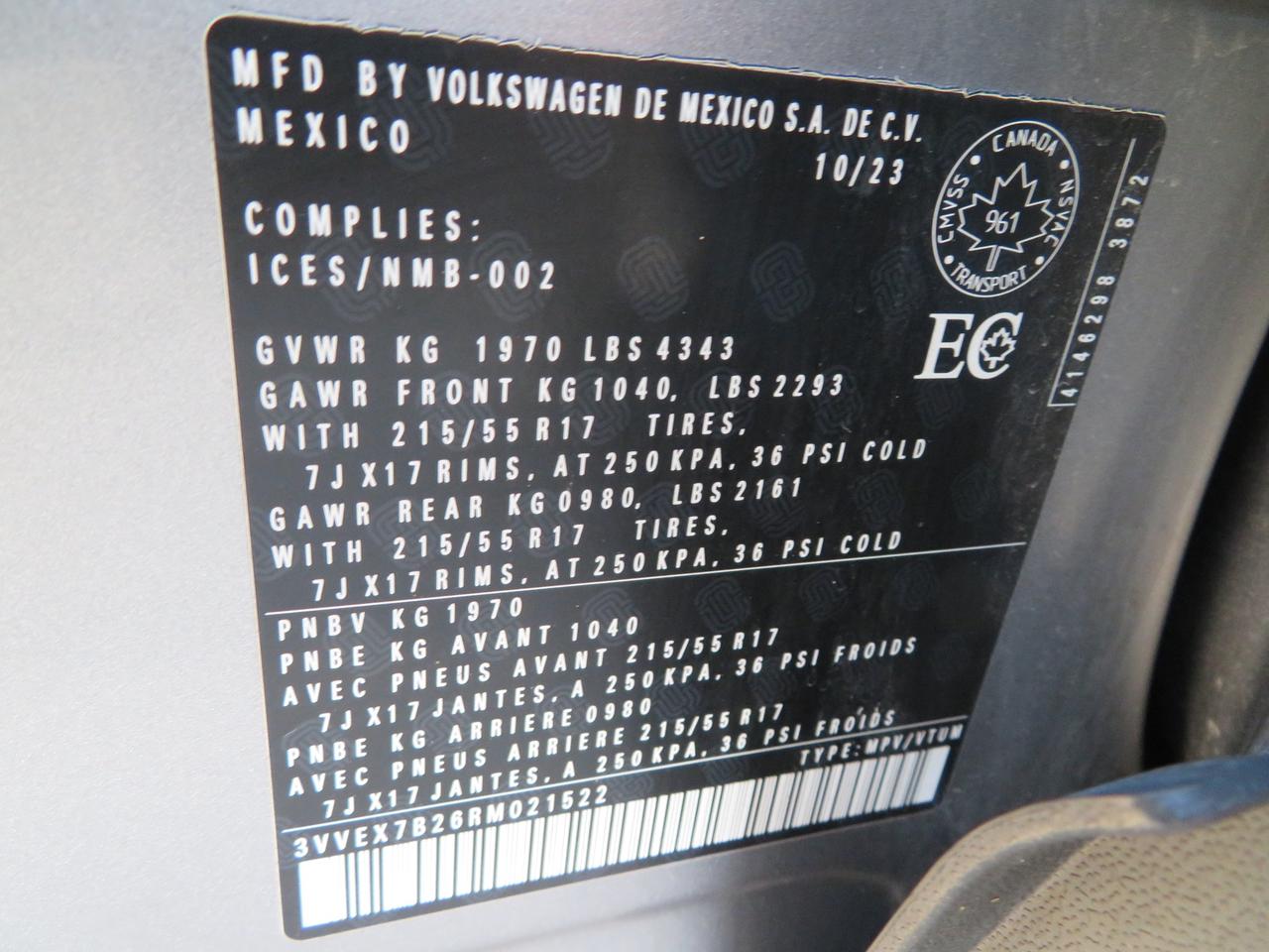 2024 Volkswagen Taos Comfortline FWD Photo