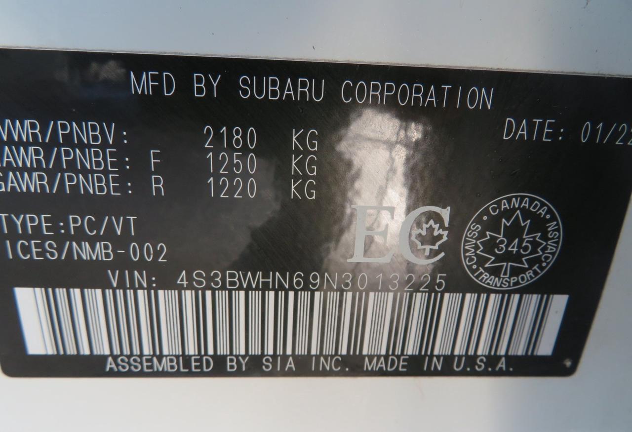 2022 Subaru Legacy Limited GT CVT Photo