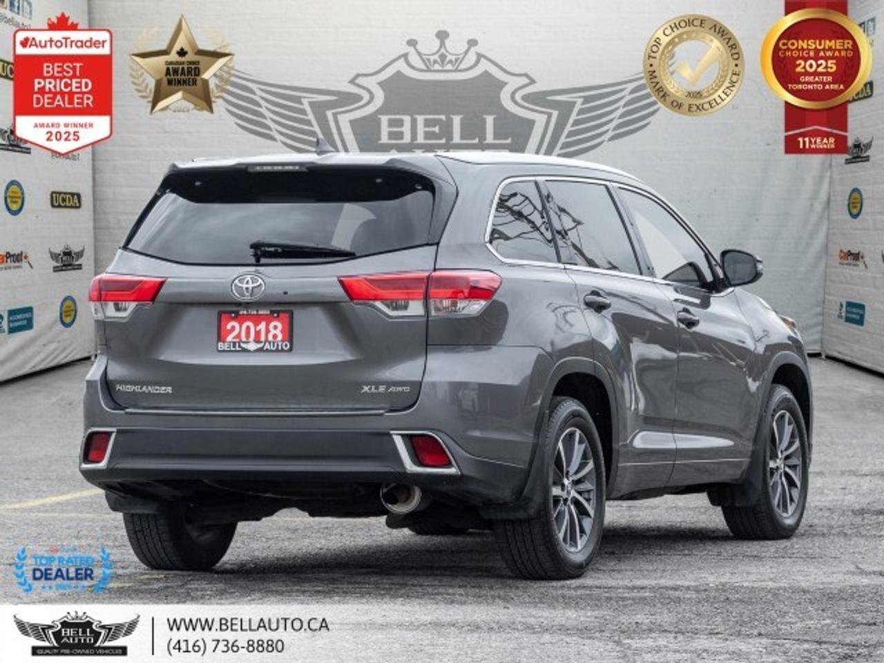 2018 Toyota Highlander XLE   8PASS   NAVI   B.CAM   SUNROOF   CARPLAY   C Photo