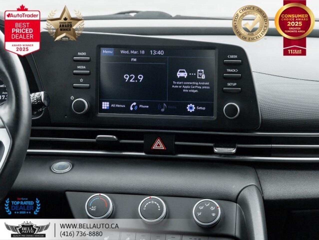 2022 Hyundai Elantra Preferred   CARPLAY   B.CAM   BLTH   HTD SEATS STR Photo