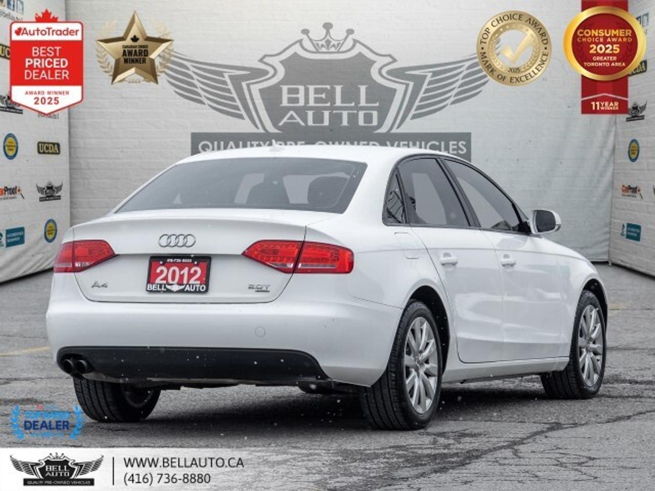 2012 Audi A4 2.0T   SUNROOF   HTD SEATS   LOWKMS   NOACCIDENT Photo