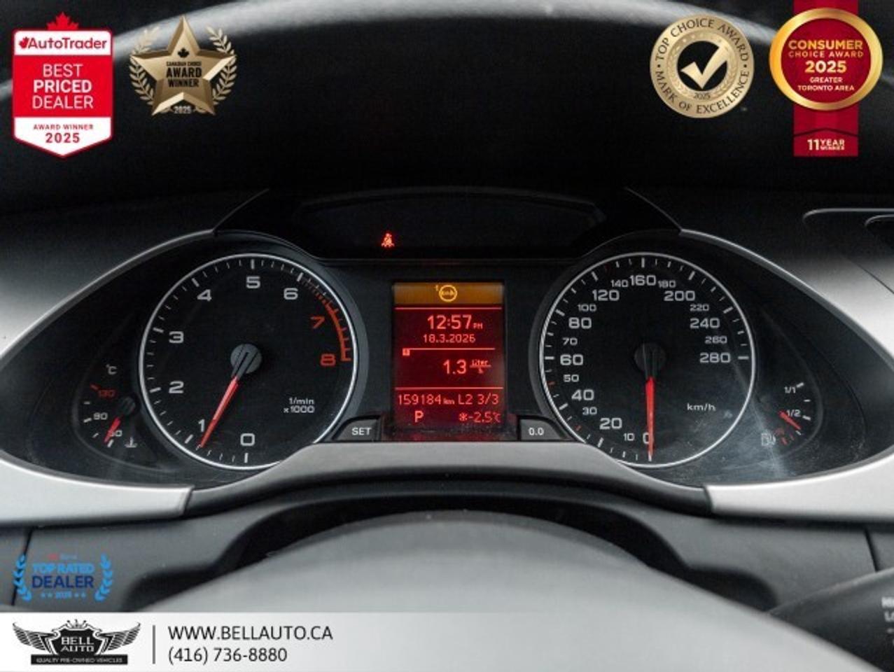 2012 Audi A4 2.0T   SUNROOF   HTD SEATS   LOWKMS   NOACCIDENT Photo