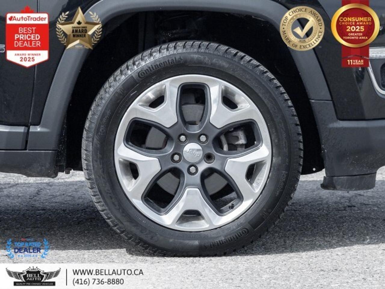 2018 Jeep Compass Limited   4WD   NAVI   B.CAM   PANO   LTHR   NOACC Photo