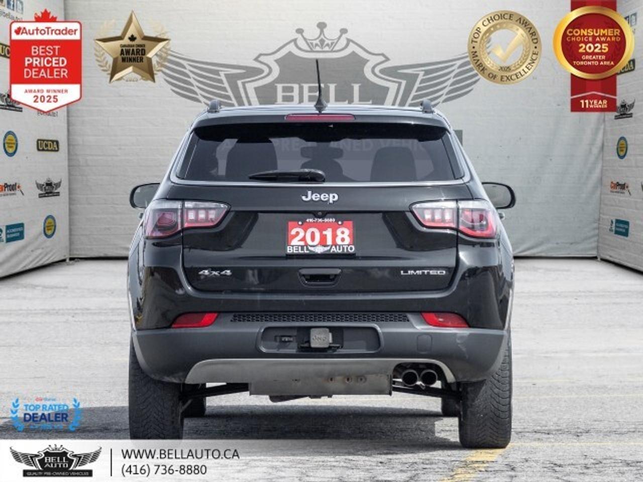 2018 Jeep Compass Limited   4WD   NAVI   B.CAM   PANO   LTHR   NOACC Photo
