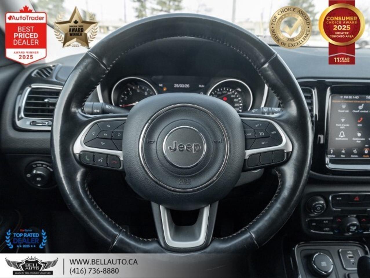 2018 Jeep Compass Limited   4WD   NAVI   B.CAM   PANO   LTHR   NOACC Photo