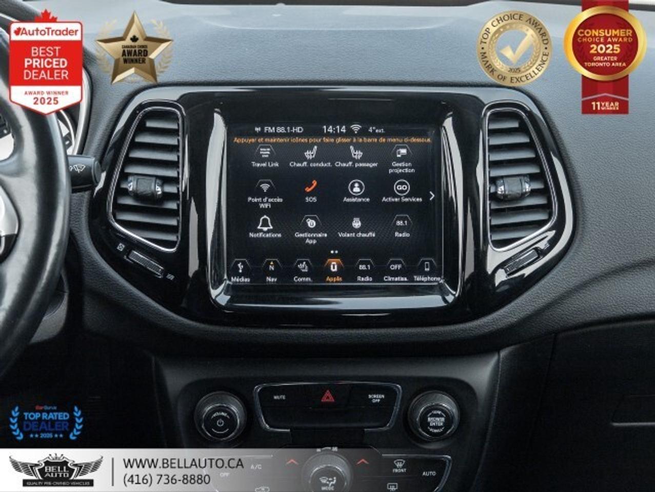 2018 Jeep Compass Limited   4WD   NAVI   B.CAM   PANO   LTHR   NOACC Photo