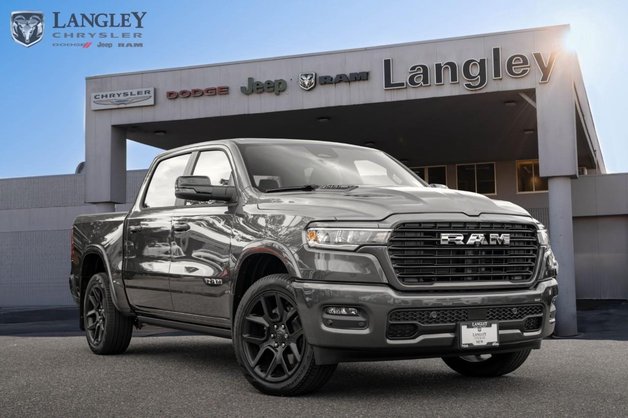 <p><strong>2026 Ram 1500 Laramie 4x4 Crew Cab 5'7" Box</strong></p><p>The 2026 Ram 1500 Laramie combines premium interior luxury with the legendary, high-performance capability of the returning 5.7L HEMI V8 engine.</p><ul><li><p>Engine: 5.7L HEMI V8 with eTorque (395 hp, 410 lb-ft torque)</p></li><li><p>Drivetrain: 4x4 with 8-speed automatic transmission</p></li><li><p>Max Towing: Up to 11,310 lbs</p></li><li><p>Seating: Leather-trimmed, heated and ventilated front seats</p></li><li><p>Infotainment: Uconnect 5 with 12-inch touchscreen display</p></li></ul><p>Come book a test drive at Langley Chrysler, conveniently located in Langley, British Columbia.</p>*All new vehicle purchases are plus the PDI accessory installs and any price increases provided by the manufacturer. For trucks the accessories will include wheel locks, spray-in liners, and mud flaps. For all other vehicles, wheel locks are standard, other equipment may apply. Confirm with the dealer.

<p>*All prices are net of all manufacturer incentives and/or rebates and are subject to change by the manufacturer without notice. All prices plus applicable taxes, applicable environmental recovery charges, documentation of $599 and full tank of fuel surcharge of $76 if a full tank is chosen.<br />Other items available that are not included in the above price:<br />Tire & Rim Protection and Key fob insurance starting from $599<br />Service contracts (extended warranties) for up to 7 years and 200,000 kms starting from $599<br />Custom vehicle accessory packages, mudflaps and deflectors, tire and rim packages, lift kits, exhaust kits and tonneau covers, canopies and much more that can be added to your payment at time of purchase<br />Undercoating, rust modules, and full protection packages starting from $199<br />Flexible life, disability and critical illness insurances to protect portions of or the entire length of vehicle loan?im?im<br />Financing Fee of $500 when applicable<br />Prices shown are determined using the largest available rebates and incentives and may not qualify for special APR finance offers. See dealer for details. This is a limited time offer.</p>