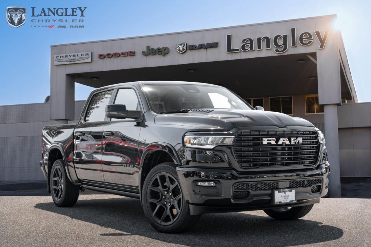 <p><strong>2026 RAM 1500 LARAMIE CREW CAB 4X4 5'7" BOX</strong></p><p>A premium full-size pickup truck that seamlessly fuses high-end interior luxury with the commanding power and advanced technology of a twin-turbocharged engine.</p><ul><li><p><strong>Engine</strong>: 3.0L Hurricane Twin-Turbo I6</p></li><li><p><strong>Output</strong>: 420 hp and 469 lb-ft of Torque</p></li><li><p><strong>Max Towing Capacity</strong>: Up to 11,560 lbs (5,243 kg)</p></li><li><p><strong>Drivetrain</strong>: 4x4 with 8-speed Automatic Transmission</p></li><li><p><strong>Key Capability</strong>: Available Active-Level Four-Corner Air Suspension</p></li></ul><p>Come book a test drive at Langley Chrysler, conveniently located in Langley, British Columbia.</p>*All new vehicle purchases are plus the PDI accessory installs and any price increases provided by the manufacturer. For trucks the accessories will include wheel locks, spray-in liners, and mud flaps. For all other vehicles, wheel locks are standard, other equipment may apply. Confirm with the dealer.

<p>*All prices are net of all manufacturer incentives and/or rebates and are subject to change by the manufacturer without notice. All prices plus applicable taxes, applicable environmental recovery charges, documentation of $599 and full tank of fuel surcharge of $76 if a full tank is chosen.<br />Other items available that are not included in the above price:<br />Tire & Rim Protection and Key fob insurance starting from $599<br />Service contracts (extended warranties) for up to 7 years and 200,000 kms starting from $599<br />Custom vehicle accessory packages, mudflaps and deflectors, tire and rim packages, lift kits, exhaust kits and tonneau covers, canopies and much more that can be added to your payment at time of purchase<br />Undercoating, rust modules, and full protection packages starting from $199<br />Flexible life, disability and critical illness insurances to protect portions of or the entire length of vehicle loan?im?im<br />Financing Fee of $500 when applicable<br />Prices shown are determined using the largest available rebates and incentives and may not qualify for special APR finance offers. See dealer for details. This is a limited time offer.</p>