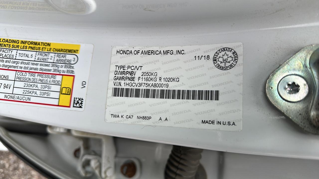 2019 Honda Accord Hybrid Base Photo