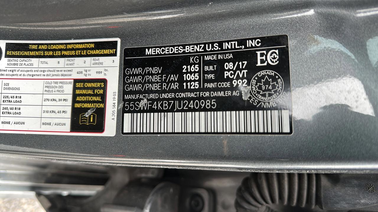 2018 Mercedes-Benz C-Class 4MATIC® Photo